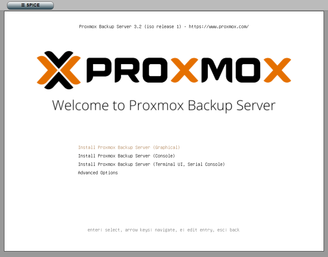 Install Proxmox Backup Server (Graphical)